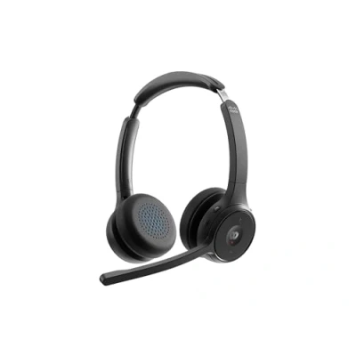 Abbildung von Cisco Headset 722, Wireless Dual On Ear Bluetooth mit Webex Taste, USB A HD Adapter, Softcase, Carbon Black, EIN Jahr Garantie beschränkter Haftung (HS WL 722 BUNA C)