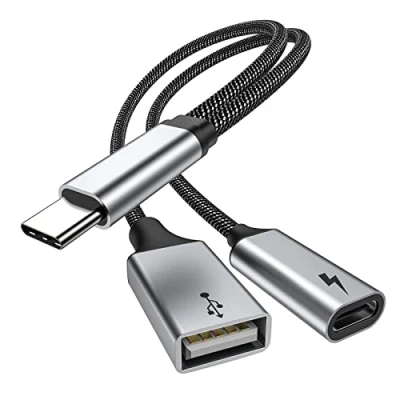 Abbildung von USB C OTG Telefon Adapter 2.0 Ladeanschluss mit 60W PD Kompatibel für Samsung GalaxyS21,steam Deck,Switch,Google Chromecast Google TV 2020,Pi KVM,3D Drucker,LGG8,Google Pixel4 XL