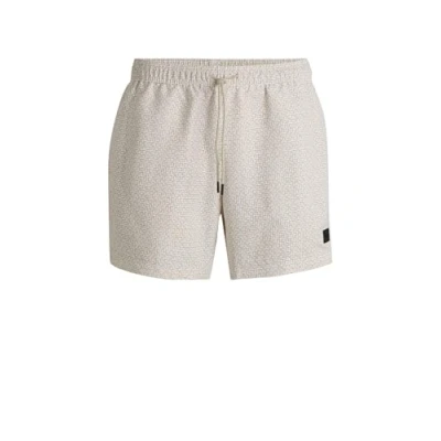 Abbildung von BOSS Badeshorts, Herren, Größe: XXL, Open white eleven