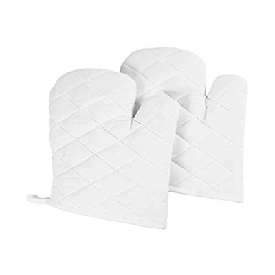 Abbildung von Creativ Company 444621 Topflappen und Ofenhandschuh Kitchen Gloves weiß Baumwolle