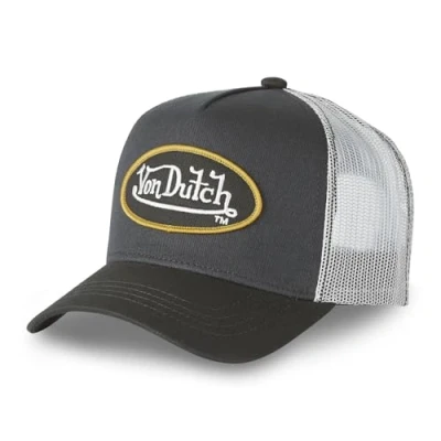 Abbildung von Von Dutch Kappe für Damen und Herren, verstellbar, Trucker Kappe, originell bequem, grau, Einheitsgröße