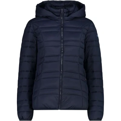 Abbildung von CMP Damen Nylon Jacke mit abnehmbarer Kapuze, Black Blue, 46
