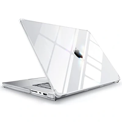 Abbildung von SUPCASE Hülle für MacBook Pro 16 Zoll 2024 2021 M4/M3/M2/M1 Pro/Max A3403 A3186 A2991 A2780 A2485 Bumper Case Schutzhülle 16‘’, Clear