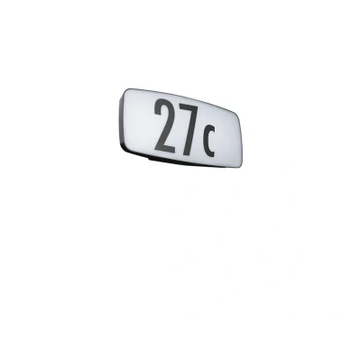 Abbildung von Paulmann LED Außen Wandleuchte &quot;Sheera IP44 276x73mm 3000K 6,5W 460lm 230V Anthrazit Kunststoff&quot;, 1 flammig, Hausnummernleuchte Bewegungsmelder mit Hochfrequenz Sensor