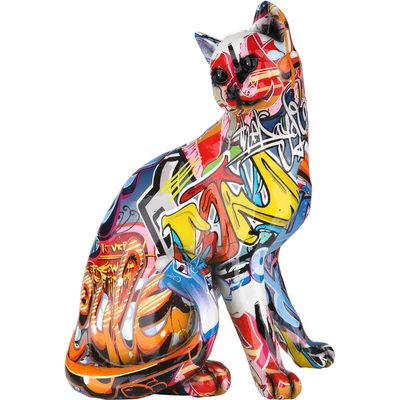 Abbildung von GILDE Dekofigur &quot;Figur Pop Art Katze&quot;, Dekoobjekt, Tierfigur, Höhe 29 cm, Wohnzimmer