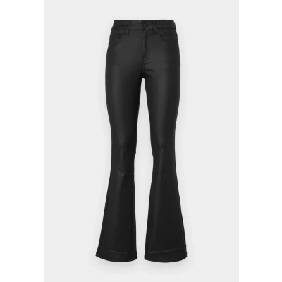 Abbildung von Vero Moda Vmflash Coated Pants Flared Jeans, Damen, Größe: Mx32, Black