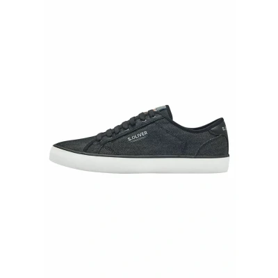 Abbildung von s.Oliver Herren Sneaker flach mit Schnürsenkeln Low Top, Schwarz (Black), 43 EU