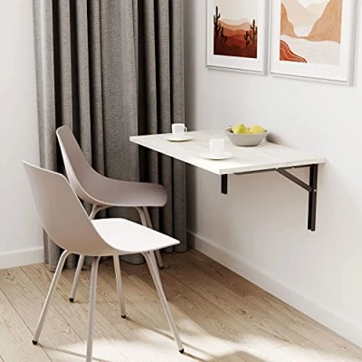 Abbildung von mikon 100x60 Wandklapptisch Klapptisch Wandtisch Küchentisch Schreibtisch Kindertisch Weiss Craft