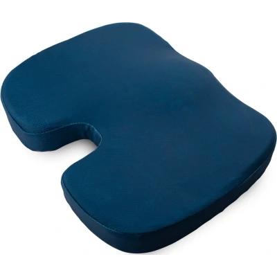 Abbildung von Lifenaxx ergonomisches Sitzkissen für Kinder mit einzigartigem Memory Schaum Mobil einsetzbar die Schule, Auto, Bahn usw. orthopädisches LX 034, Blau