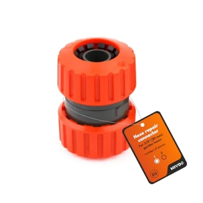 Abbildung von Mivos Schlauchverbinder zum Anschluss von 3/4 Zoll Gartenschläuchen Reparatur Verbinder Schlauchkupplung für (19 mm) Wasserschlauch