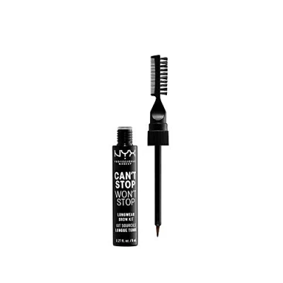 Abbildung von Nyx Professional Makeup CAN’T STOP WON’T Longwear BROW INK KIT Augenbrauenstift, Damen, Größe: 8 ml, 07 espresso