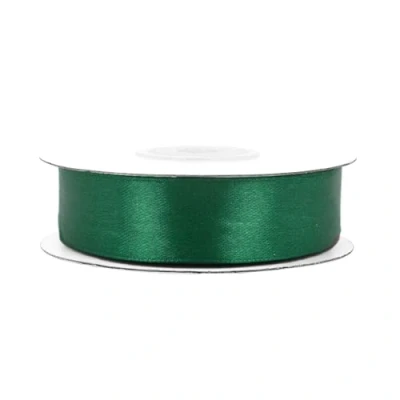 Abbildung von Creativery Satinband, Satinband 18mm x 25m Rolle Dunkelgrün
