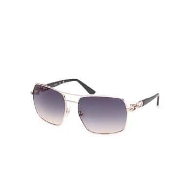 Abbildung von Guess Sonnenbrille goldnight blue, Damen, Größe: 63, Gold night blue