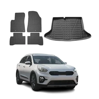 Abbildung von OMAC 4027YPS 484 Fußmattensatz Gummi, TPE (thermoplastischer Elastomer) 5 schwarz KIA: Niro
