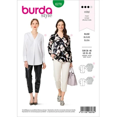 Abbildung von Bluse Burda 6278 36 46