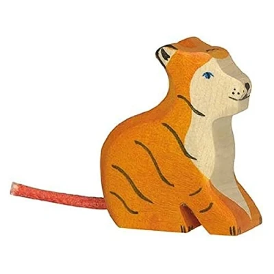 Abbildung von Holztiger Tiger, klein, sitzend, 80138