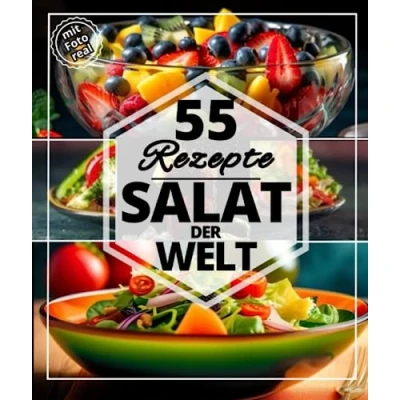Abbildung von 55 rezepte Salat der Welt: Die besten erfrischenden Salate für den Sommer: Süße, herzhafte und andere kalorienreiche Leckereien Sportler
