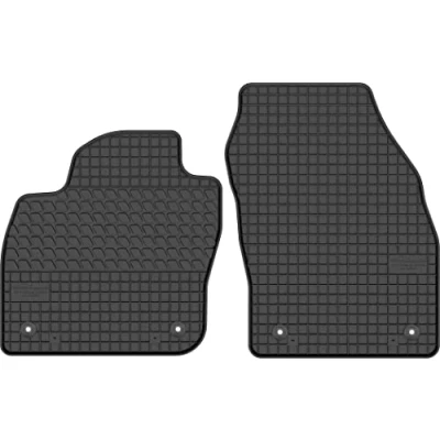 Abbildung von edecor Gummifussmatten Automatten Gummimatten Gummi Fußmatten für VW T Cross ab Bj. 2018 VORNE