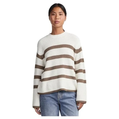Abbildung von Pieces Pcsabina LS NOOS Strickpullover, Damen, Größe: Small, Cloud dancer