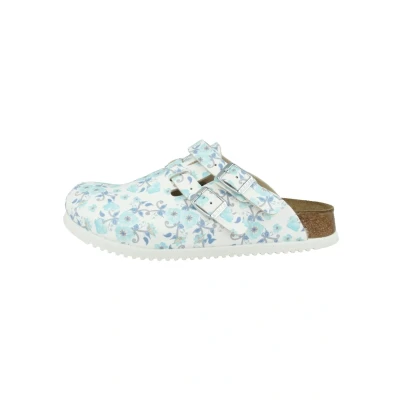 Abbildung von Birkenstock Clogs, Damen, Größe: 40, White, blue Schuhe