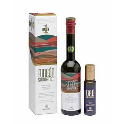 Abbildung von Rincon de la Subbetica 500 ml und Parqueoliva Serie Oro 100 Geschenkpackung Spanisches Natives Olivenöl Extra
