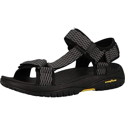 Abbildung von Skechers Lomell Riemensandalette, Herren, Größe: 41, Black/gray Schuhe