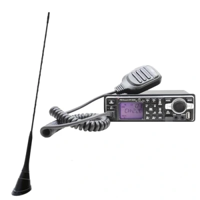 Abbildung von Paket CB Radiosender und MP3 Player PNI Escort HP 8500 ASQ Antenne Duplex 2000 FM