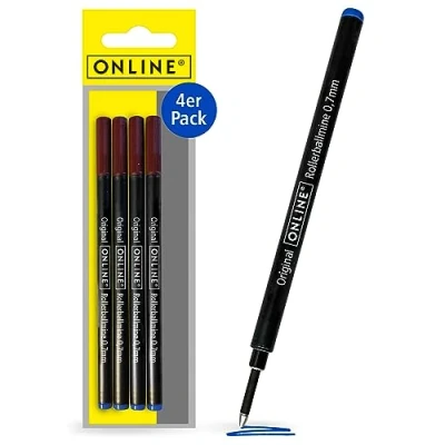 Abbildung von ONLINE® Rollerball Minen Gelschreiberminen 0.7 mm Blau