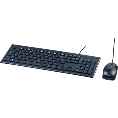 Abbildung von Hama Tastatur /Maus Set &quot;, kabelgebunden und Maus Set, Ergonomisch