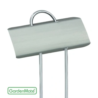 Abbildung von GardenMate 25x Pflanzenschilder Typ Mini aus Metall Höhe 14cm Beschriftungsfeld 6,5x2,2cm Wetterfeste Pflanzenstecker zum Beschriften für Garten, Hochbeet, Gewächshaus, Blumenbeet, Pflanzgefäße