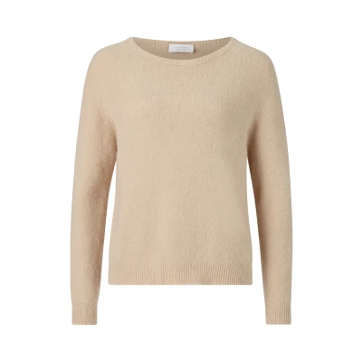 Abbildung von Rich &amp; Royal CREW NECK Strickpullover, Damen, Größe: 34, Caffee latte