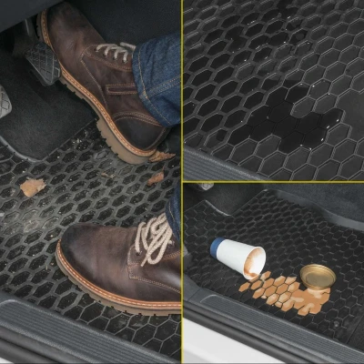 Abbildung von Walser DirtGuard Gummi Fussmatten Auto kompatibel mit Suzuki Grand Vitara II 04/2005 Heute, 100% passgenaue Fußmatten, robuste Universal Fußmatte Auto, Gummimatten