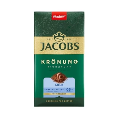 Abbildung von Jacobs Filterkaffee Krönung Mild, 100 Prozent Arabica, Milder Geschmack, Intensität 5/10, 500g
