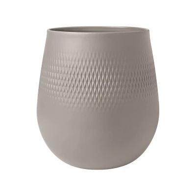 Abbildung von Villeroy &amp; Boch Manufacture Collier taupe Vase Carre gross 23 cm