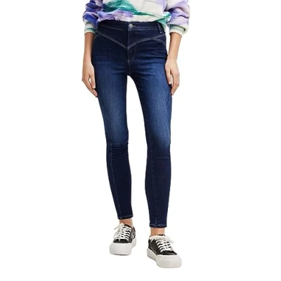Abbildung von Desigual Pushup Jeans Skinny Fit, Damen, Größe: 34, Dark blue