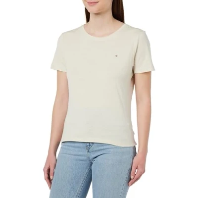 Abbildung von Tommy Jeans Rundhalsshirt &quot;TJW SOFT JERSEY TEE&quot;, mit Logo Flag auf der Brust