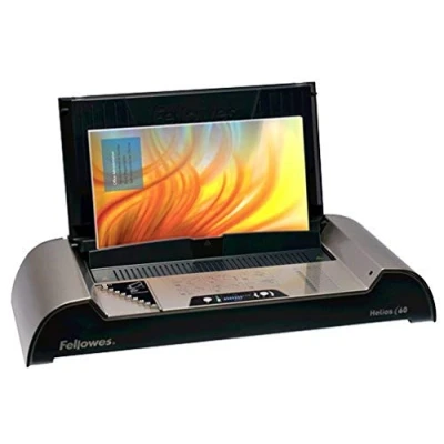 Abbildung von Fellowes 5642001 Büro Thermobindegerät Helios 60 platin/schwarz