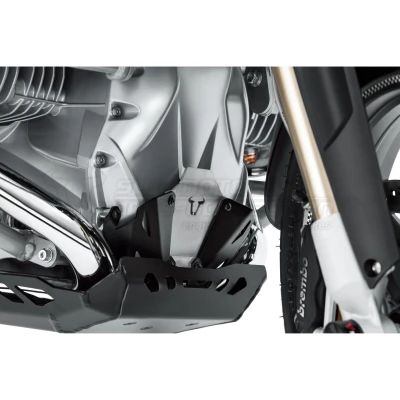 Abbildung von SW MOTECH Motorschutz Verlängerung vorne, Schwarz/Silbern für BMW R 1200 Modelle, 1250 GS