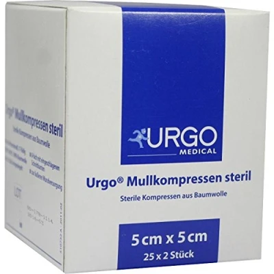 Abbildung von URGO Mullkompressen 5x5 cm steril 25X2 St