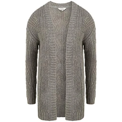 Abbildung von Oxmo Oxclea Strickjacke, Damen, Größe: Large, Medium grey melange