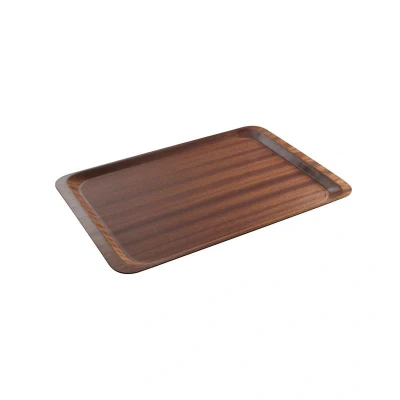 Abbildung von HENDI Serviertablett GN 1/1 holzverstärkt rechteckig 32,5 x 53 cm antirutsch stapelbar Geschirrspüler flacher Rand stoßfest bruchfest
