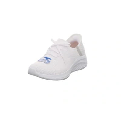 Abbildung von Skechers Damen Brilliant Path Ultra Flex 3.0, brillanter Weg, Weißer Strick, hellgrauer Rand, 35.5 EU