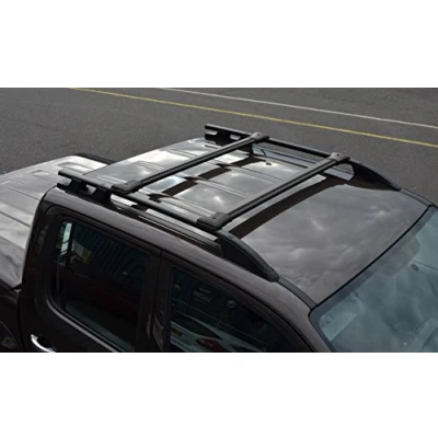 Abbildung von ALVM Parts &amp; Accessories Querträger Set für Dachseitenträger, Schwarz