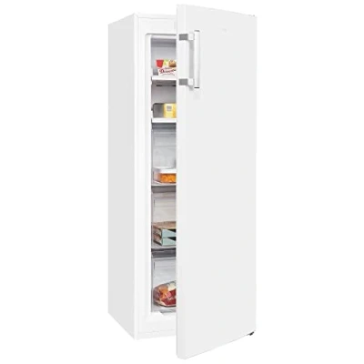 Abbildung von exquisit Gefrierschrank &quot;GS231 NF H 040C inoxlook&quot;, 143 cm hoch, 54 breit, NoFrost, 161 Liter Nutzinhalt