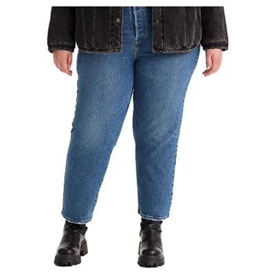 Abbildung von Levi&#039;s Plus Ribcage Straight Ankle Jeans Leg, Damen, Größe: 54x32, Blue denim