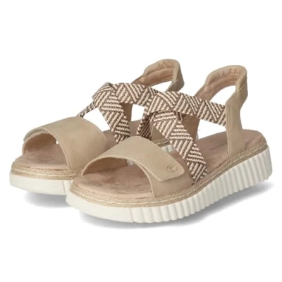 Abbildung von Tom Tailor Damen 9590350002 Sandale, Sand, 38 EU