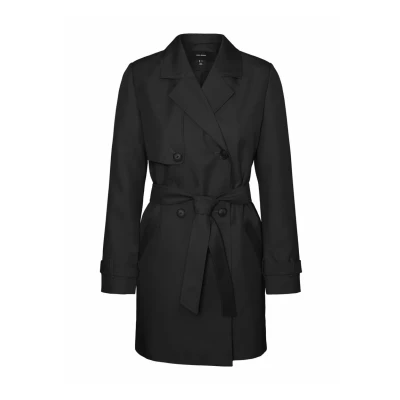 Abbildung von Vero Moda Reverskragen Trenchcoat, Damen, Größe: XS, Black