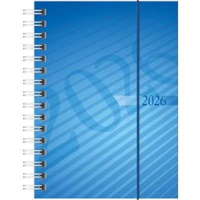 Abbildung von rido/idé Taschenkalender Mod. perfect/Technik I 2026 A6, Kunststoff, blau
