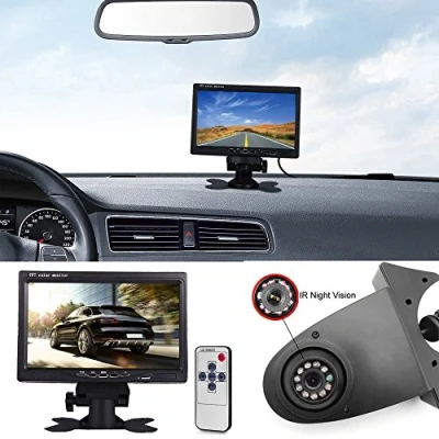 Abbildung von 【Rückfahrkamera Transportster+7 Zoll TFT LCD Bildschirm Auto Monitor】 im 3. Bremslicht Bremsleuchte Kamera für Citroen Berlingo Jumper Jumpy Nemo Dacia Dokker Van Nissan Opel Combo Vivaro Ducato