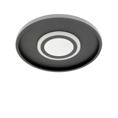 Abbildung von Lindby LED Deckenleuchte Selian, schwarz, Ø 40 cm, dimmbar